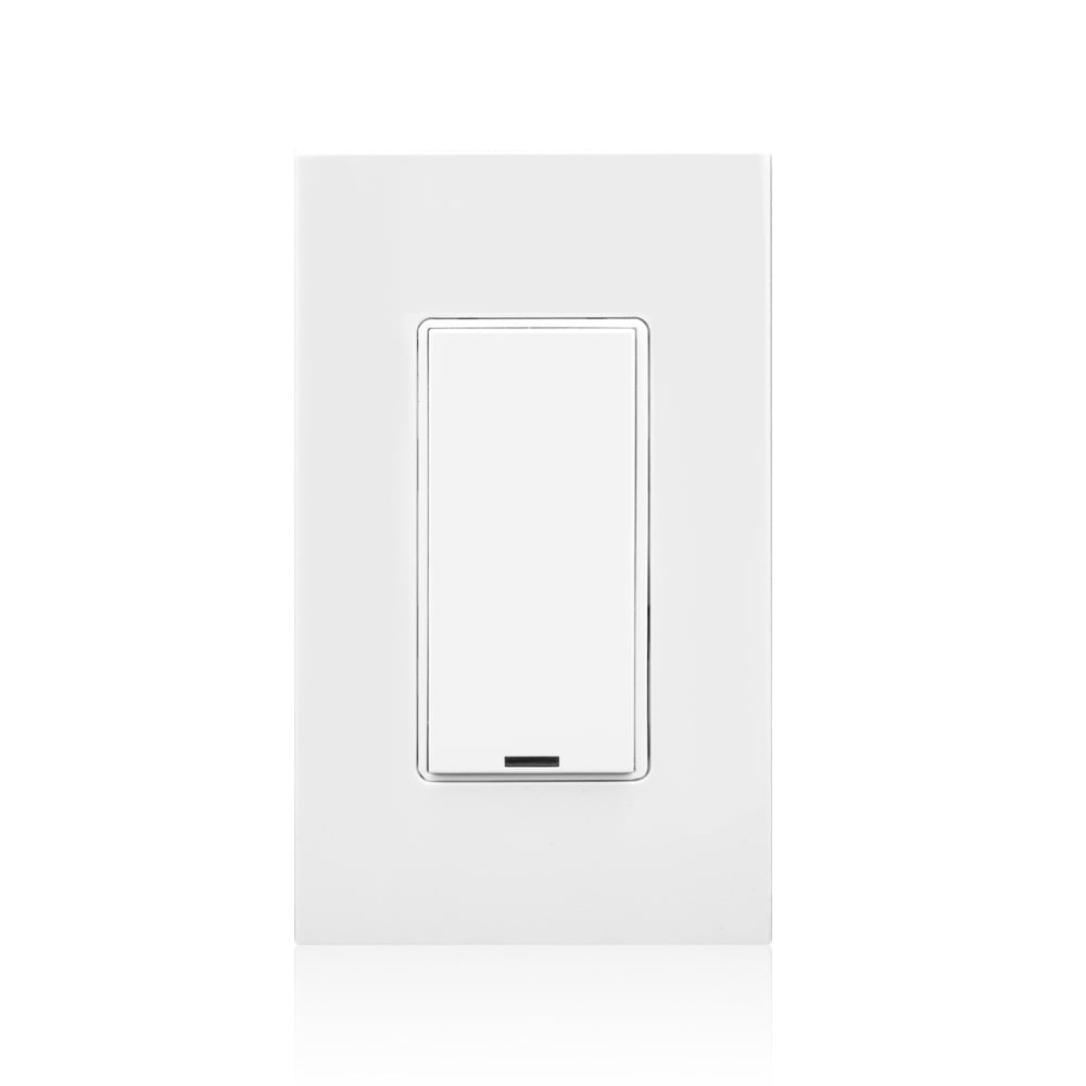 IRC Low Voltage Dimming Switch, 1 Button. Compatible With 1 Button Color Change Kits (RDGSW-1Ex). Color: White. Includes a matching Screwless Snap-On Wall Plate
