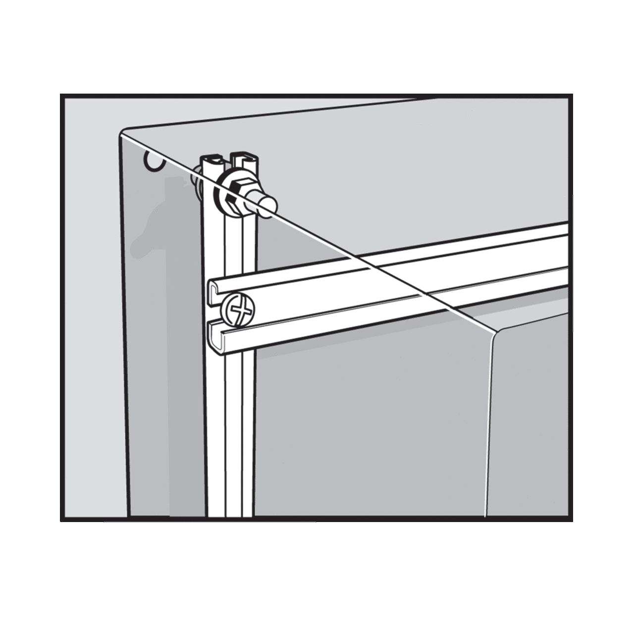 Mounting Channels, fits 16.00, Steel