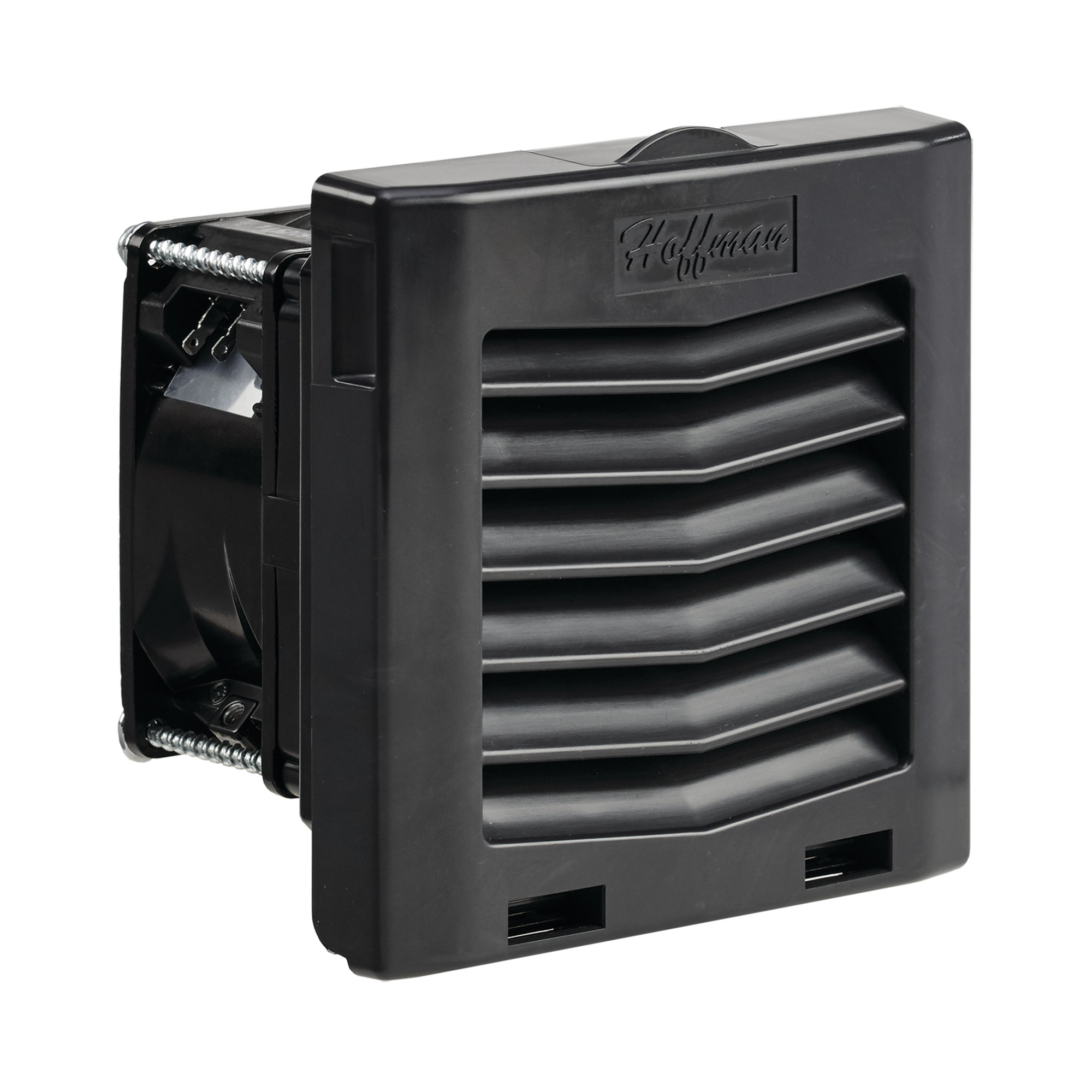 HF04 Side-Mount Filter Fan, 115V 21CFM, Black