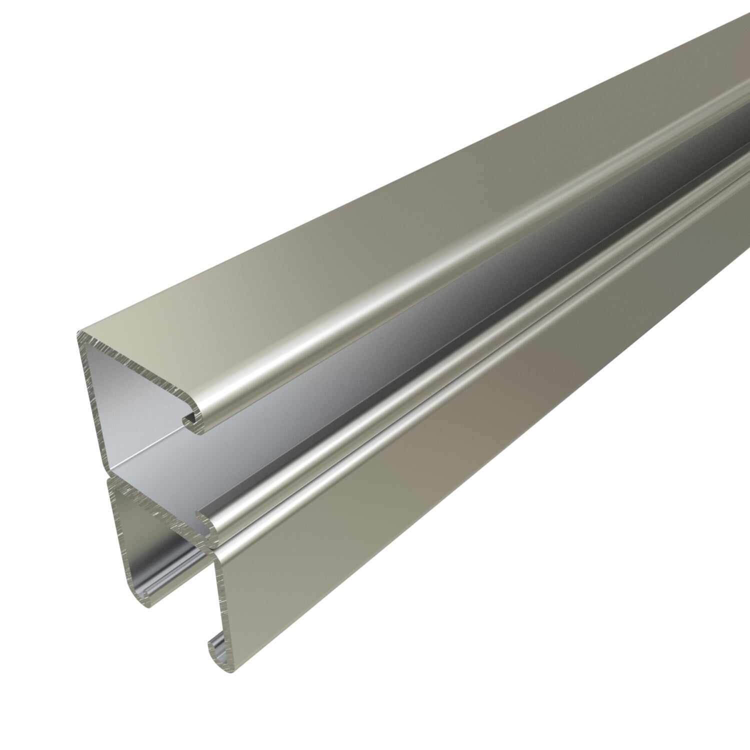 UNISTRUT CHANNEL, 12ga, 1-5/8"x 3-1/4", SOLID, C-WELD, SS