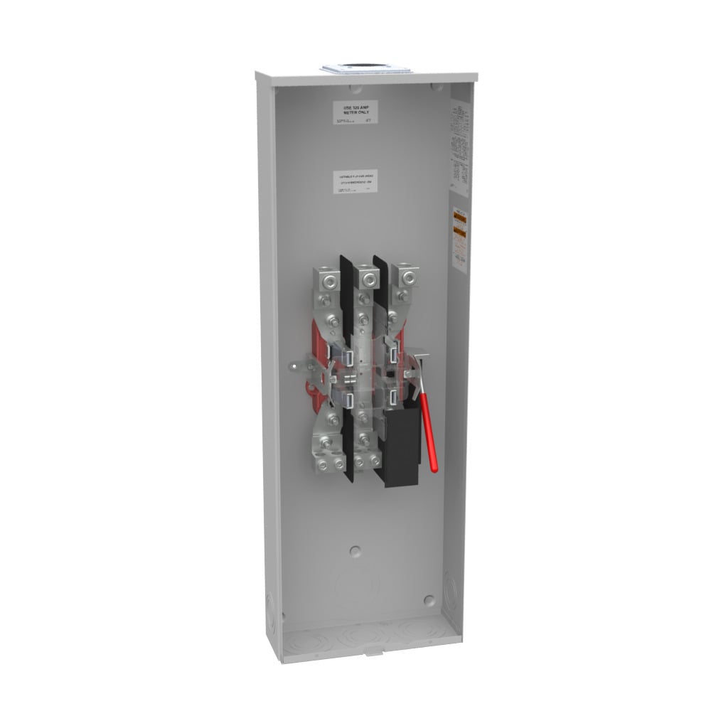 U1779-RRL-5T9-K3-K2 5 Term, Ringless, Large Hub Opening Adapt to Small, Lever Bypass, 5th Term 9 Oclock Position, Single Connector, Locking 4-600 kcmil Double Connector, Locking 6-350 kcmil