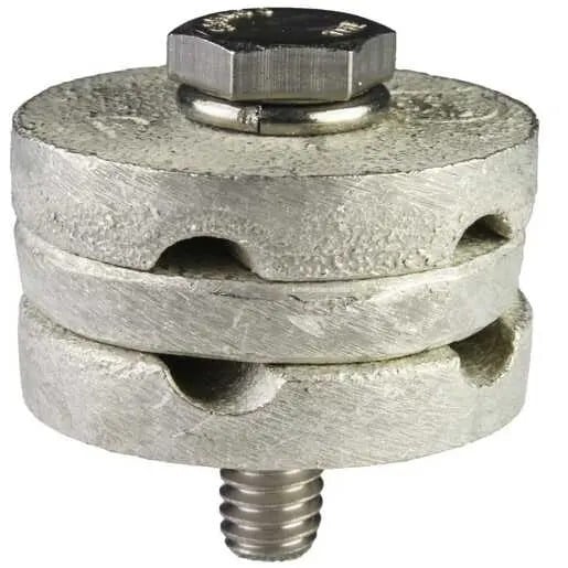 Fence Fabric Mechanical Ground Connector, 2/0 AWG