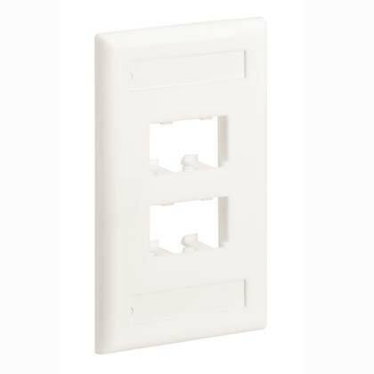Faceplate, 4 Port, Single Gang, Classic,