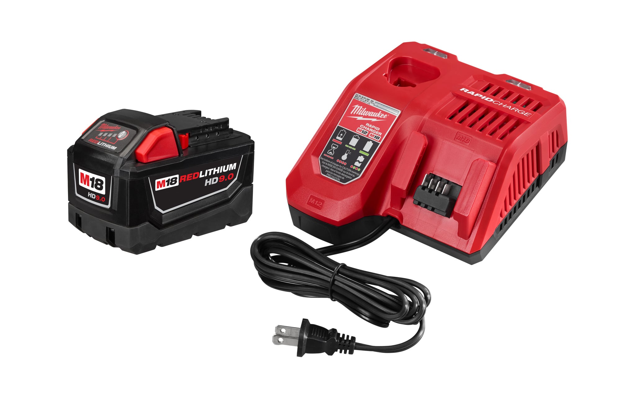 48-59-1890 Cordless Battery Charger, For Use With M18 Cordless Power Tool, Li-Ion Battery, 60 min Charging, 1 Battery