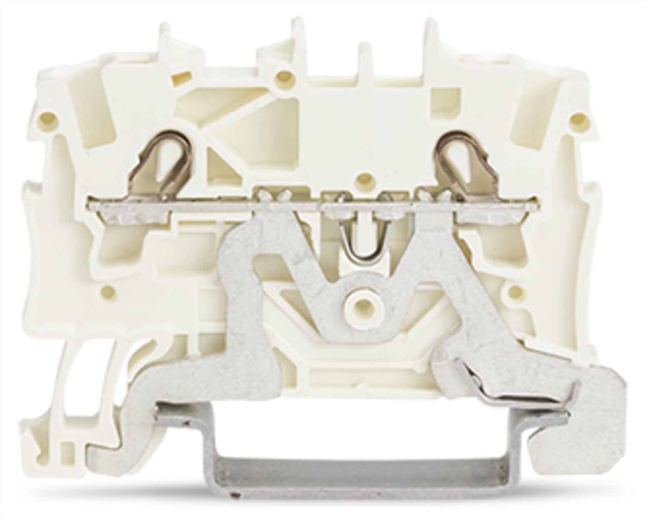 2-conductor shield terminal block; 1.5 mm; side and center marking; for DIN-rail 35 x 15 and 35 x 7.5; Push-in CAGE CLAMP; 1,50 mm; white