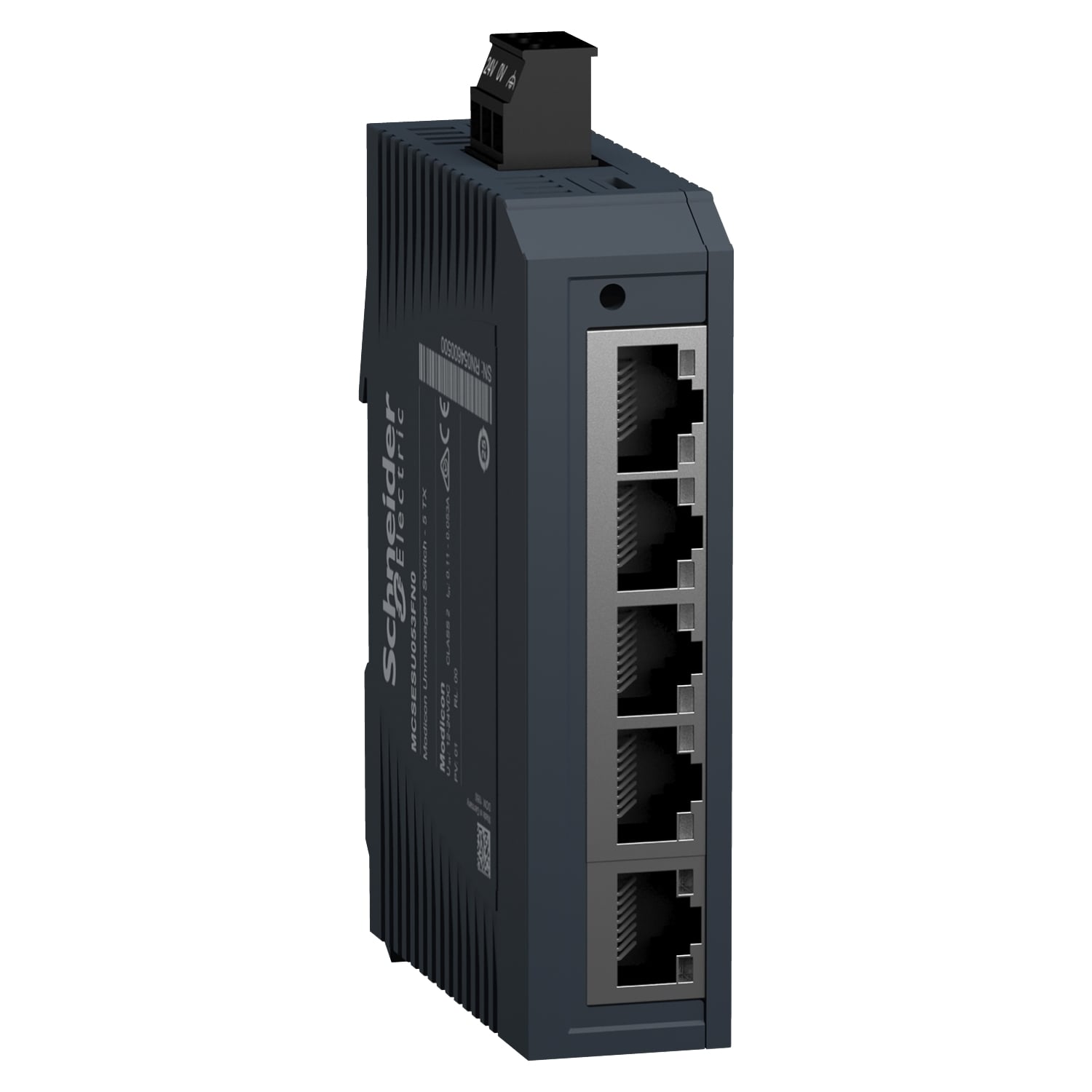 network switch, Modicon Networking, standard unmanaged, 5 ports for copper