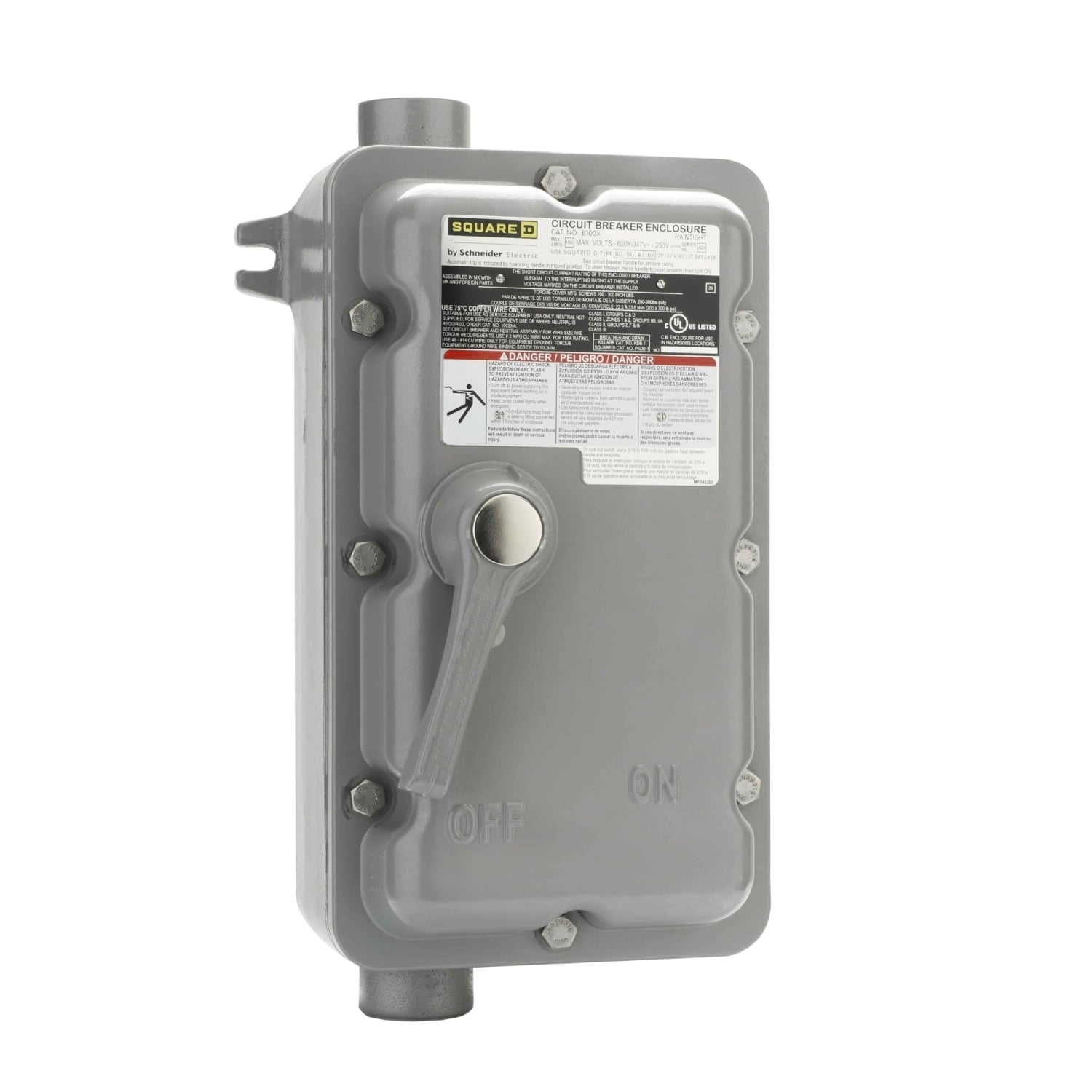 H60XBD PowerPact B-Frame Circuit Breaker Enclosure, 60 Amp, Nema 7/9