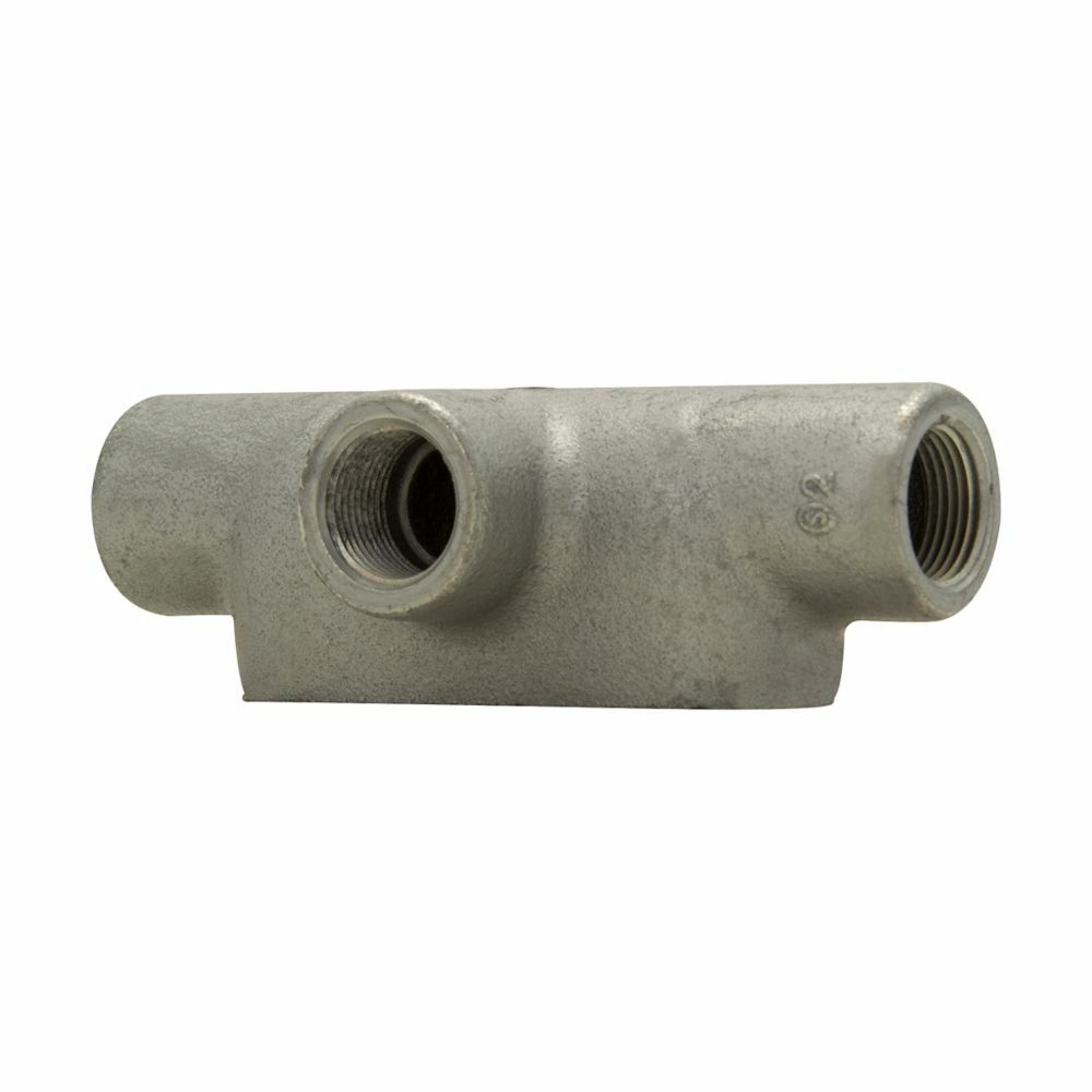 Eaton Crouse-Hinds series Condulet Form 7 conduit outlet body, Copper-free aluminum, T shape, 4"