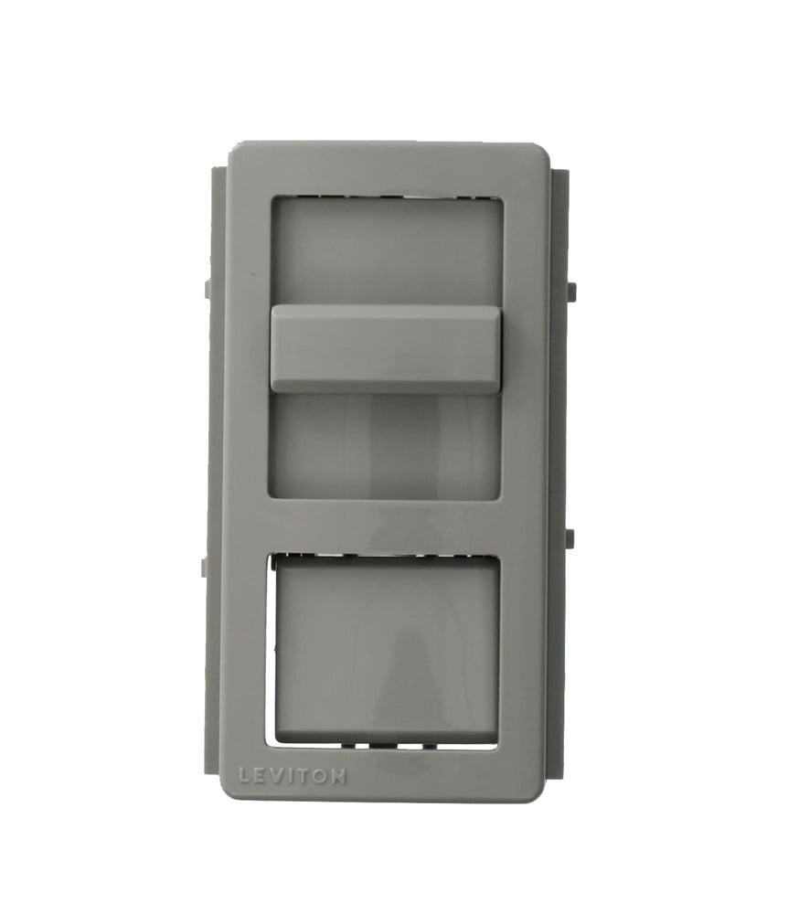 Illumatech Color Conversion Kit, Snap-On Gray Frame with Slider and Non-Lighted Push Button