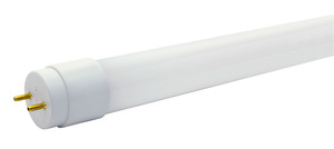 GE, LED, 13 WTT, 1700 LM, 3000 K, Dimmable, T8, 48 IN Length, 50000 HR Average Life, Glass