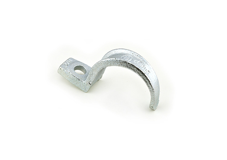 Strap, EMT, One Hole, Malleable Iron, Size 1 1/2 Inch