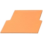 Non-metallic orange low voltage divider plate.