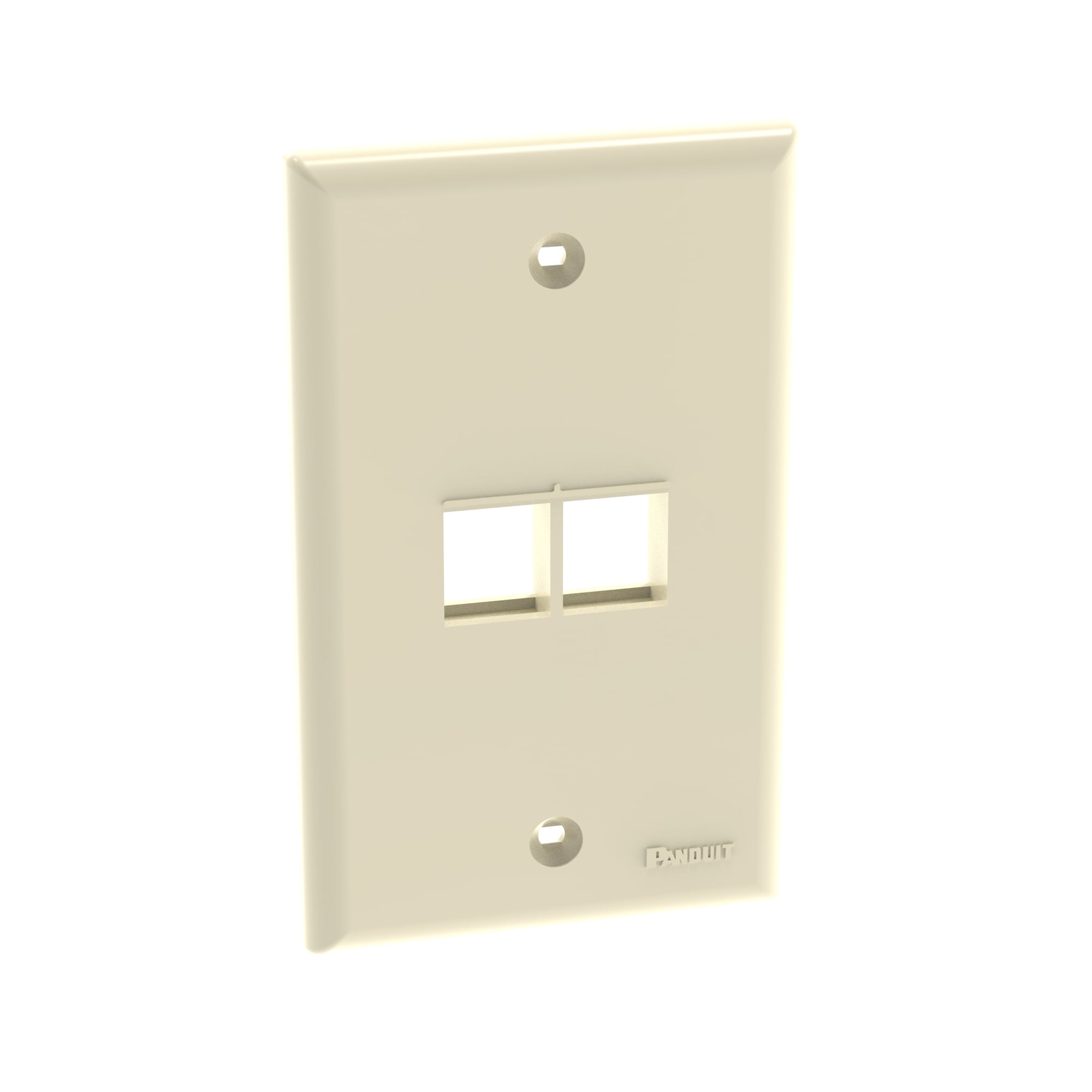 NK 2-port, single gang, flush mount face