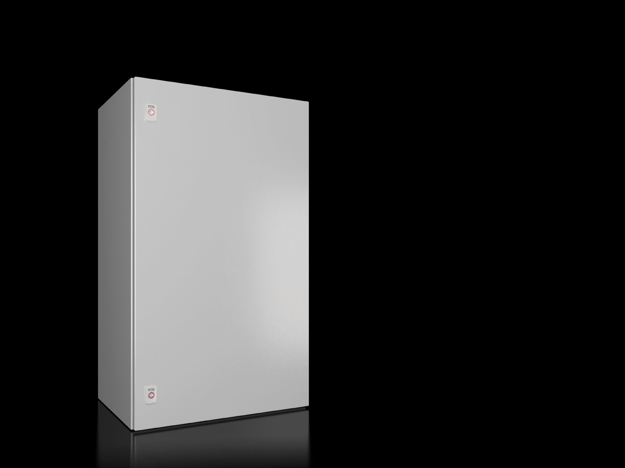 AX Compact enclosure, WHD: 600x1000x400 mm, carbon steel, with mounting plate, single-door, with two cam locks