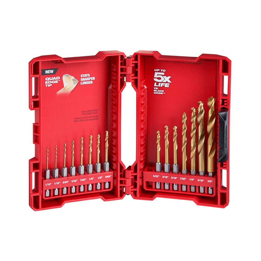 SHOCKWAVE Titanium Drill Bit Set - 15PC