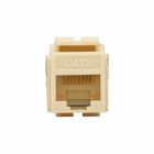 Modular Data Jack, Ivory, 8-position, 8-conductor, 568A/B, Category 6 RJ45, Jack, 0 to 40C