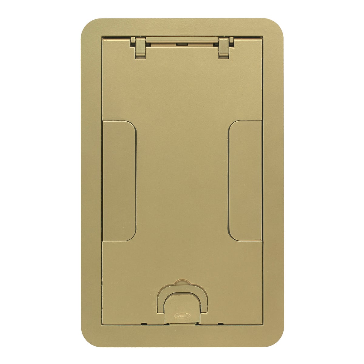 Concrete Floors, Recessed, CFB2G & CFB4G Rectangular Series, Surface Cover Assembly, Brass Powder Paint Finish