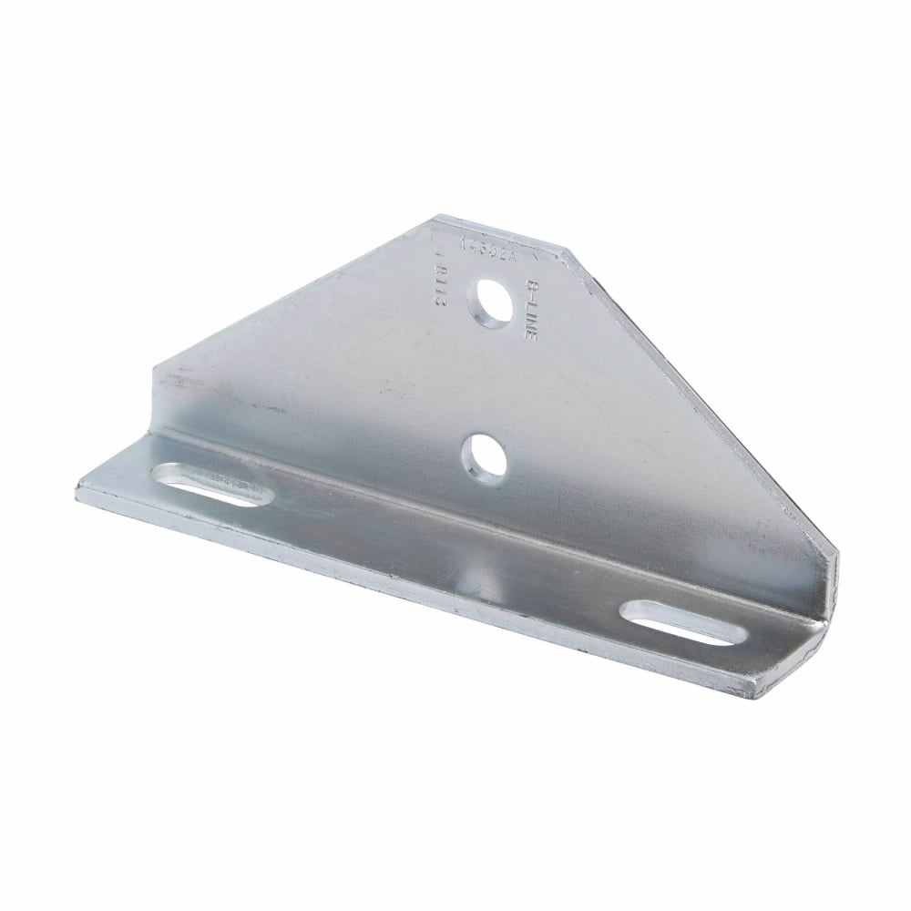 Eaton B-Line series adjustable fitting, 3.75" H x 8.62" L x 1.87" W, Steel, Electro-plated, 1/4" Gauge