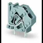 Stackable PCB terminal block; 4 mm; Pin spacing 7.5 mm; 1-pole; CAGE CLAMP; commoning option; 4,00 mm; green-yellow
