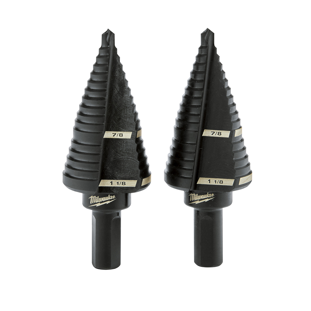 2 PC #9 Step Drill Bit Set