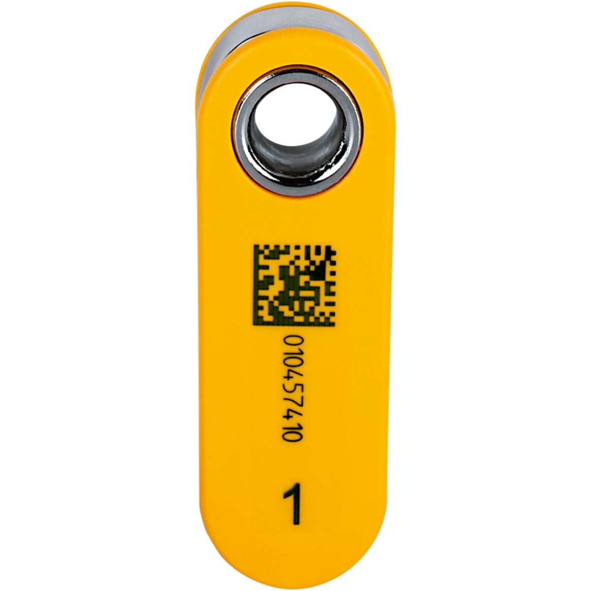 Transponder Key for Authentication System PITreader, Authorization for Operating Mode 1, Yellow, Plastic