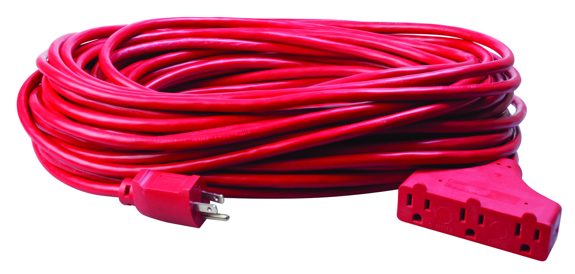 4219SW8804 Tri-Source Type SJTW Extension Cord, 125 V AC, (3) 14 AWG Bare Copper Conductor, 100 ft L