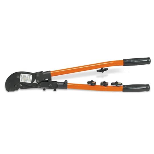 Crimp Tool with Shure Stake Mechanism Crimps #8-250MCM Cu, #10-4/0 Al Connectors, 54705-54750 C-Taps
