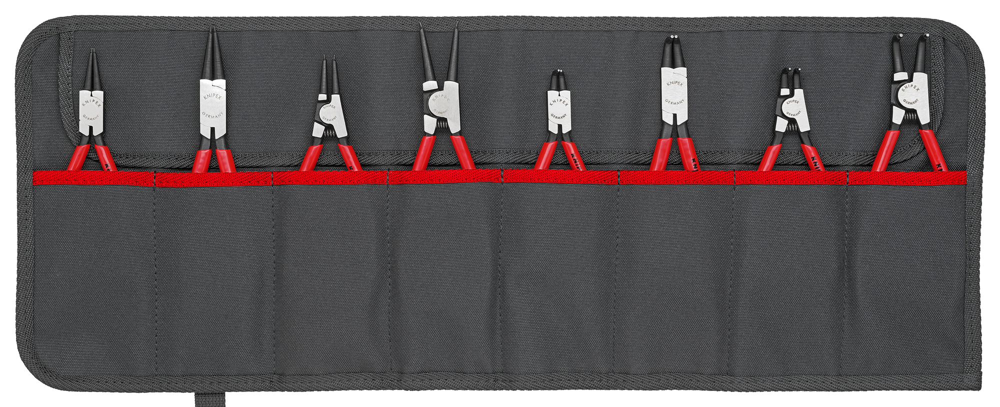 8 Pc Snap Ring Pliers Set in Tool Roll