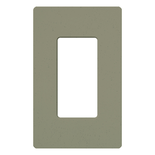 Claro Wallplate, Satin Finish, Single-gang in greenbriar