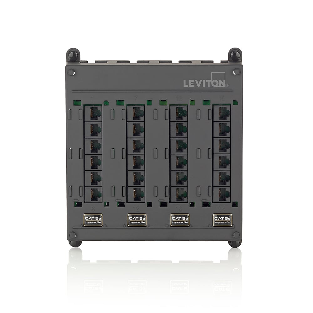 Twist and Mount Patch Panel, 24 CAT 5e Ports