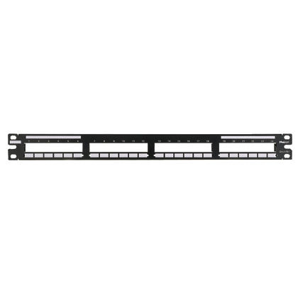 QN Patch Panel, Flat, 24 Port, 1RU      