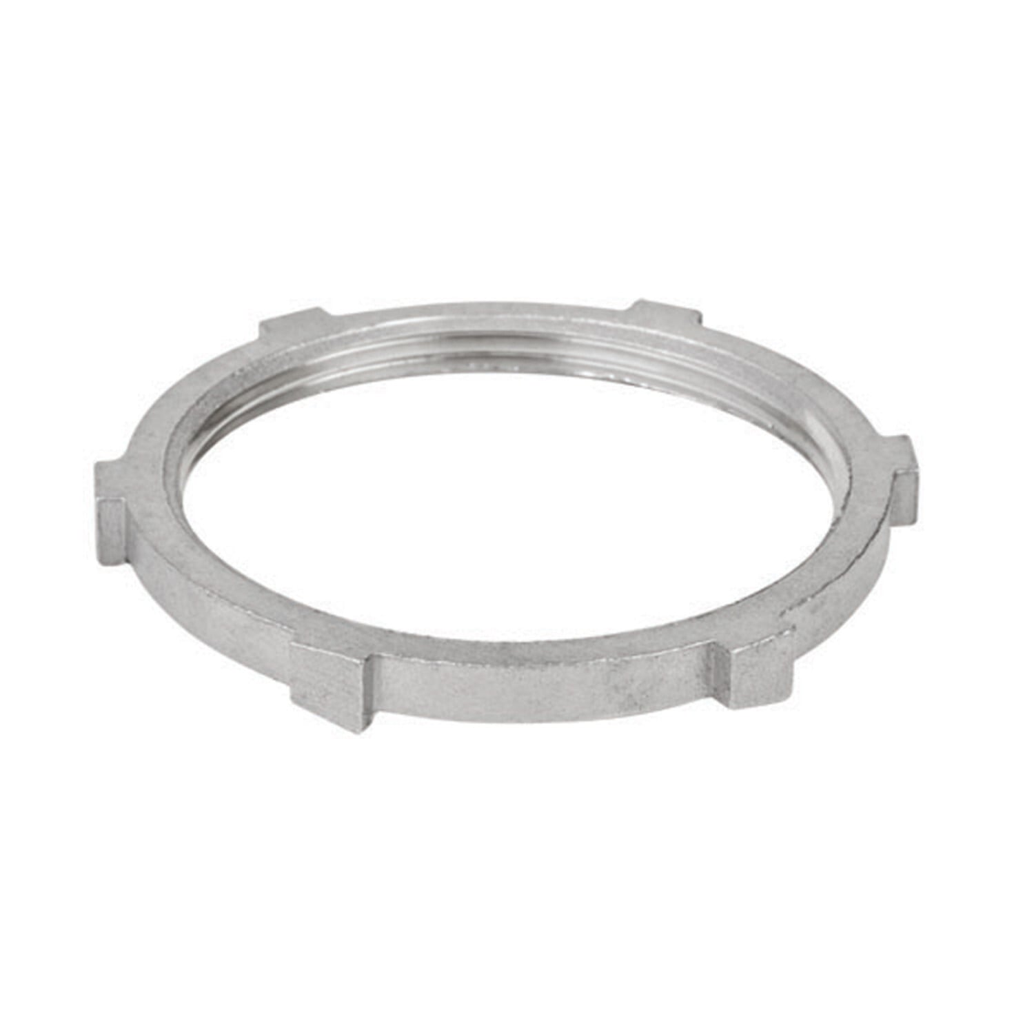 S61200LN00 Conduit Locknut, 1-1/4 in, For Use With Rigid Conduits, 316 Stainless Steel, #4 Polished