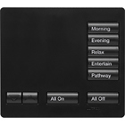 Lutron RadioRA 2 Tabletop Designer Keypad, 5 button with Raise/Lower, All On and All Off - Midnight