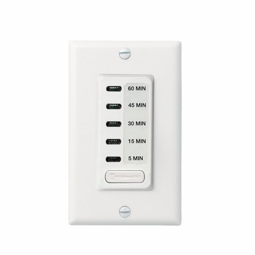 The Electronic Auto-Off Timer 5/15/30/45/60 Minute White The EI200 Series Decorator Electronic Auto Shut-OFF Timers provide silent operation in time ranges from 5 minutes to 12 hours.