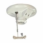 Eaton lampholder, 3.25 in box mounting, Keyless switch, 2W outlet, Pull chain, #14 - 10 AWG, Medium base, White, Porcelain, 125V, 660W, Top wiring 259906