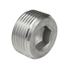 Stainless Steel 316 Cntr Sunk Hex Plug  1"