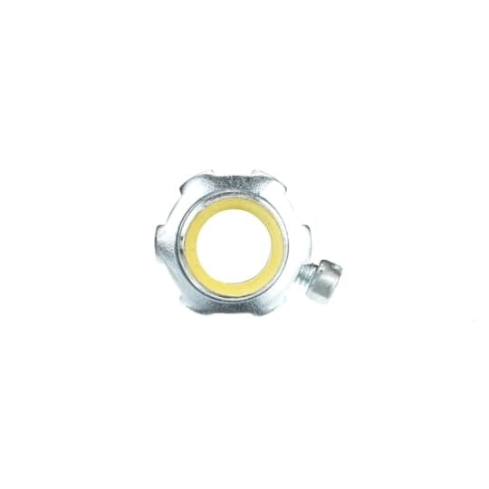 Set Screw Connector, Insulated and Concrete Tight, Conduit Size 1/2 Inch, Length 1.365 Inches, Material Zinc Plated Steel, For use with EMT Conduit