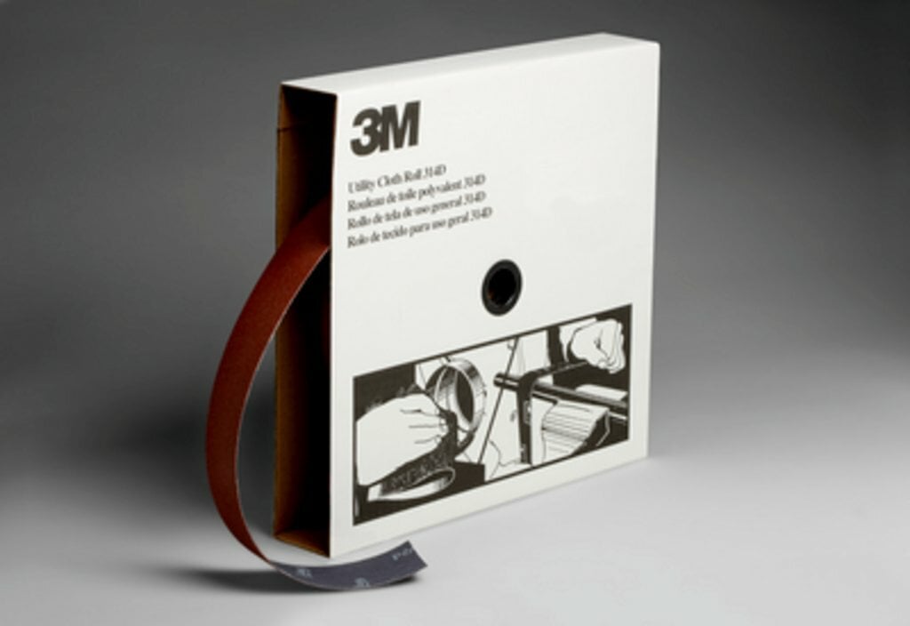 3M(TM) Utility Cloth Roll 314D, 2 in x 50 yd P60 X weight, 5 per case