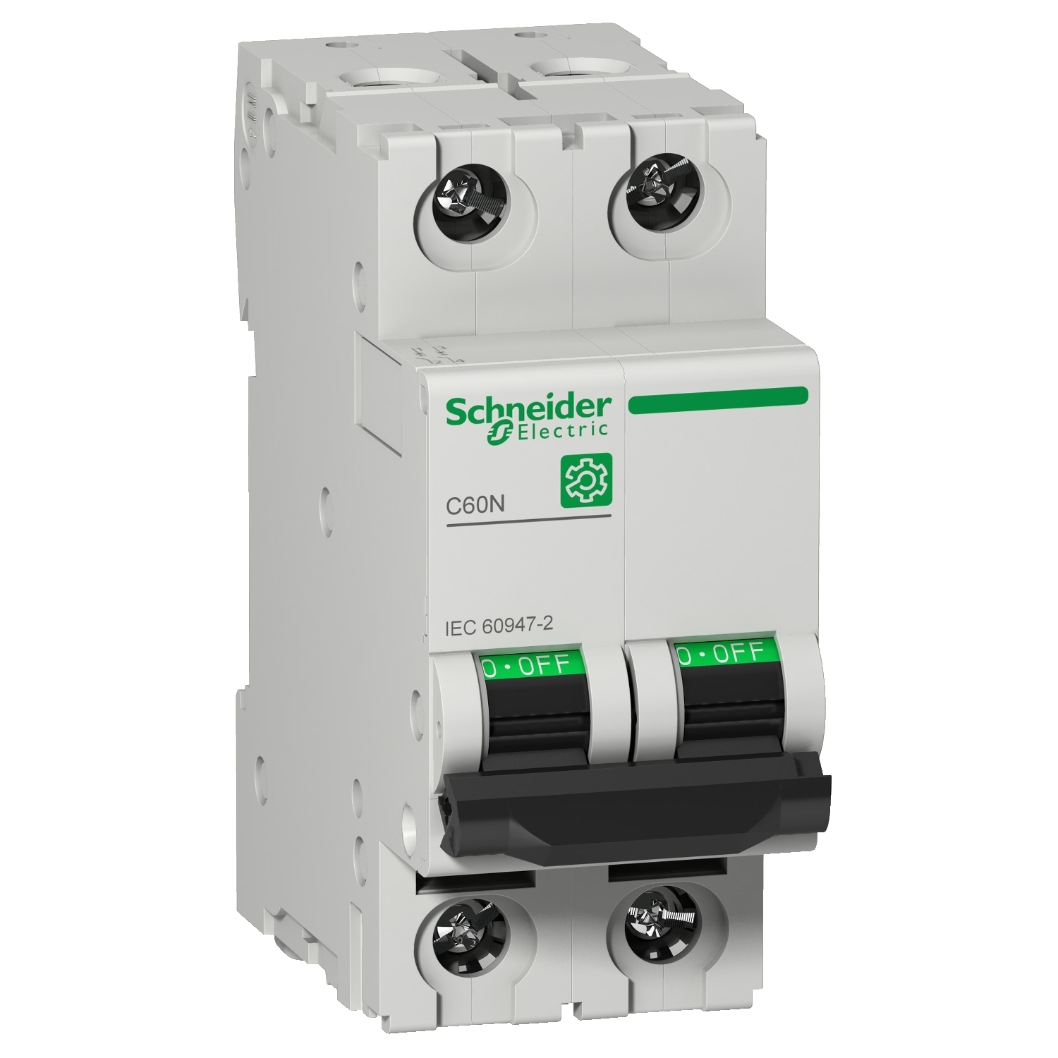 Miniature circuit breaker (MCB), Multi9 C60N, 2P, 10A, C curve, 10kA (IEC/EN 60947-2)