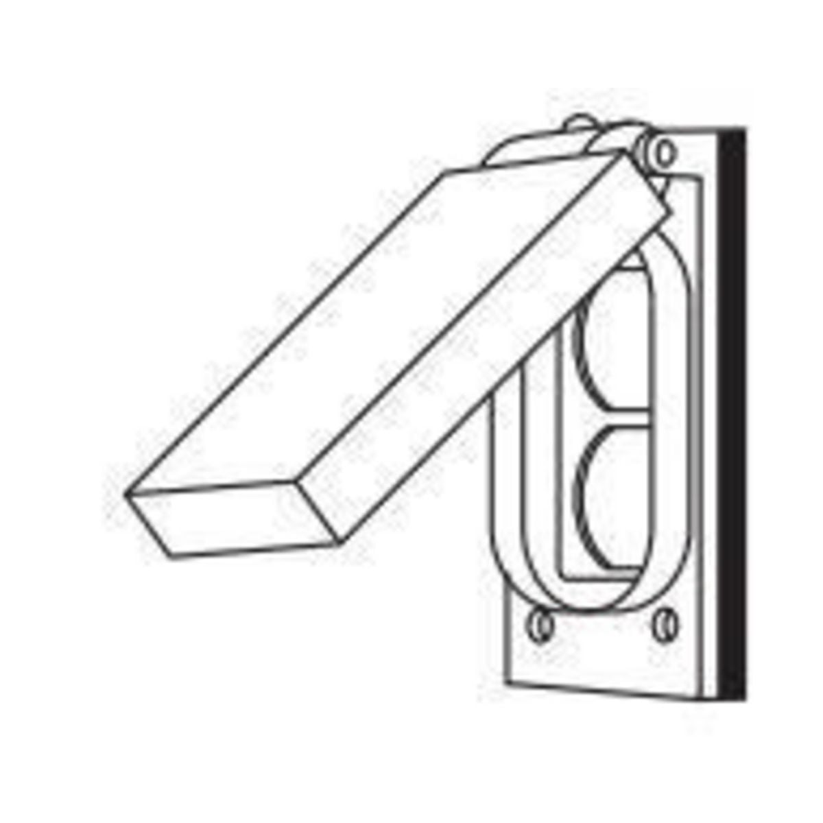 FZ/FCL-GF/FST Series Fittings - Standard And Hostile Locations - Cast Device Cover - Single Gang with Gaskets Included - Duplex Receptacle