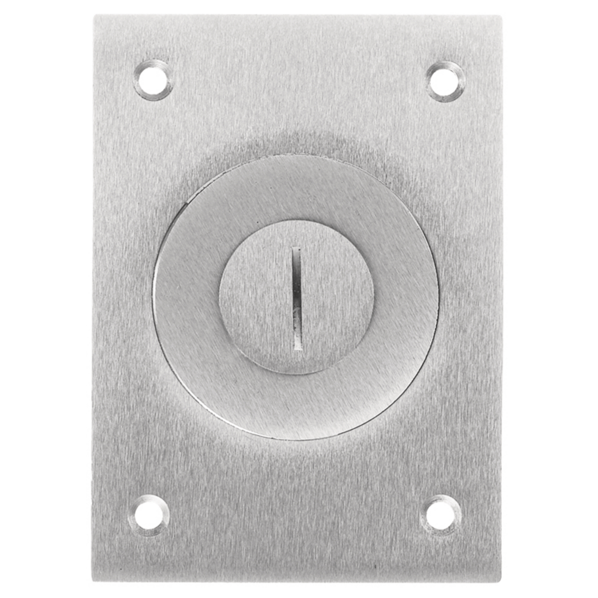 Flush Concrete Floor Box Series, 1-Gang Cover, Rectangular, Combination 2-1/8"X 3/4" Threaded Opening, Aluminum