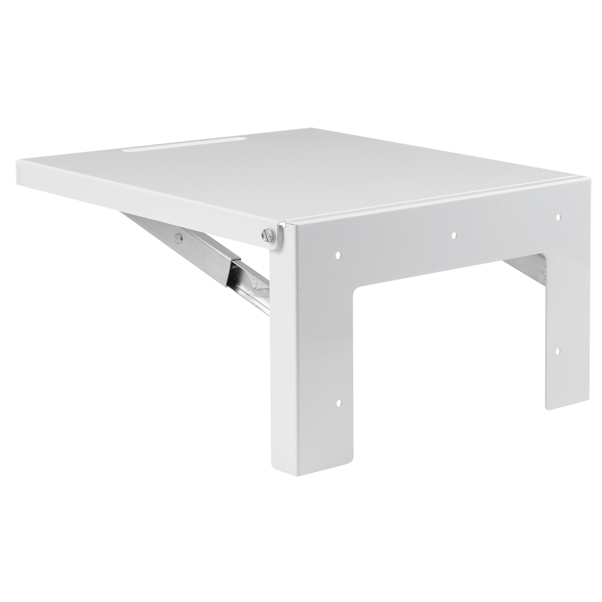 Folding Shelf Type 4 and 12 150lb (68kg) Load, 24.00x24.00, Gray, Mild Steel