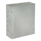 Screw-Cover Enclosure Type 1 with Knockouts, 18x12x4, Galvanized, Steel