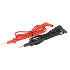 39 IN (1 m) long flexible silicon insulated wire.     Right-angle meter plugs.     Comfort-grip over molded probes.     Gold plated tips for low contact resistance.     Set of 2 leads, one black, one red.     Measurement Category IV, 1000V per UL-61010.     Maximum current 10 amps.     Lifetime Limited Warranty.