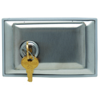 Dustproof Locking Stainless Steel Cover, Horizontal Toggle Opening.