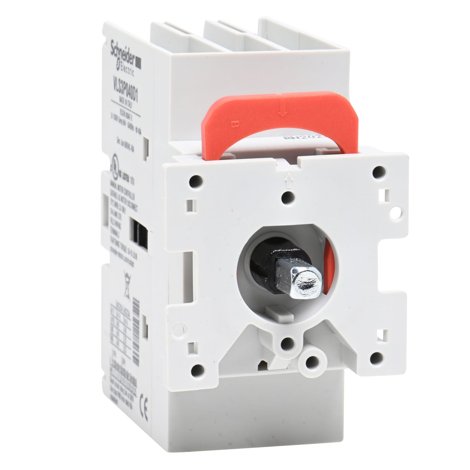 Disconnect switch, TeSys VLS, body switch, 40A, 20HP at 480VAC, UL508, three phase, 5kA SCCR, size 1, door mount