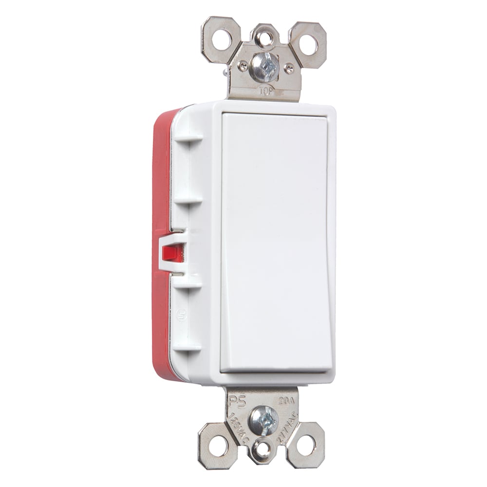 PT2623W PlugTail Three-Way 20 Amp Decorator Switch, White