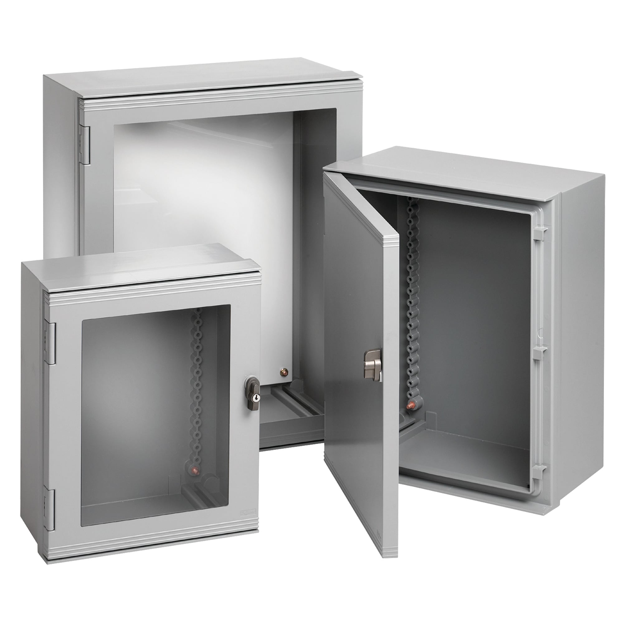 Ultrx Enclosure Window Door Type 4X, 500x400x200mm, Lt Gray, Fiberglass