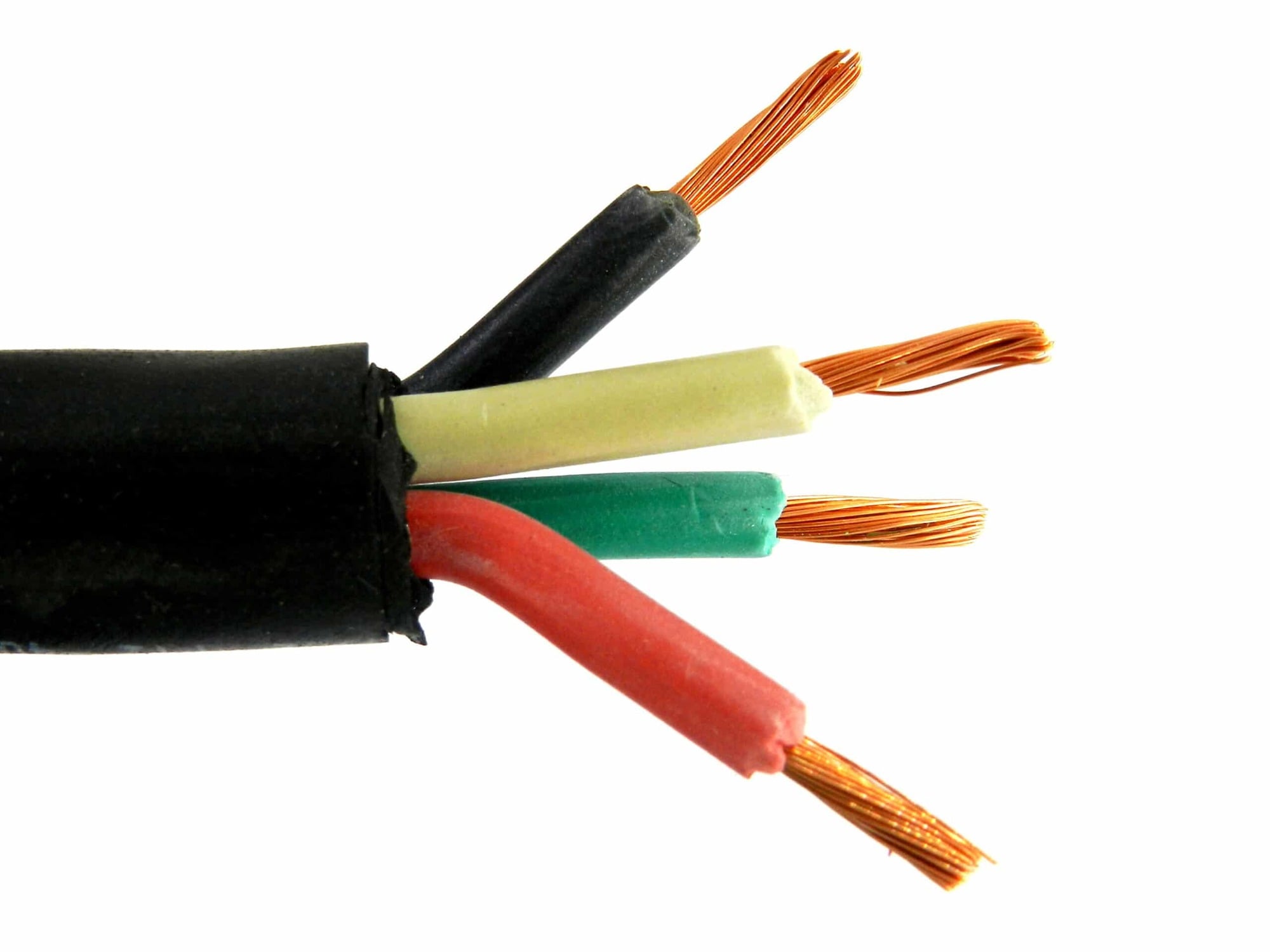SOOW/SOW Cord, 10 AWG, 4 Conductors, Black, 1000 Foot Reel