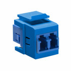 Quickport Duplex LC Adapter, Blue, Quickport Housing, Blue
